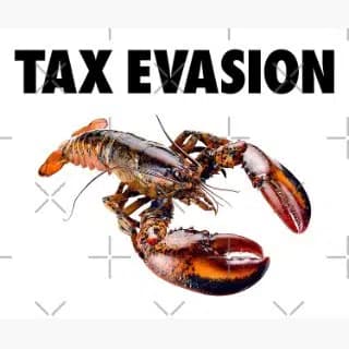 Tax Evasion Lobster Logo